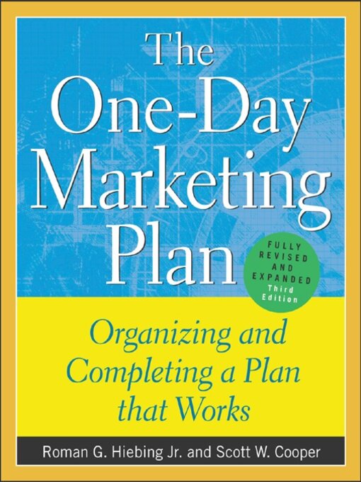 Title details for The One-Day Marketing Plan by Roman G. Hiebing - Available